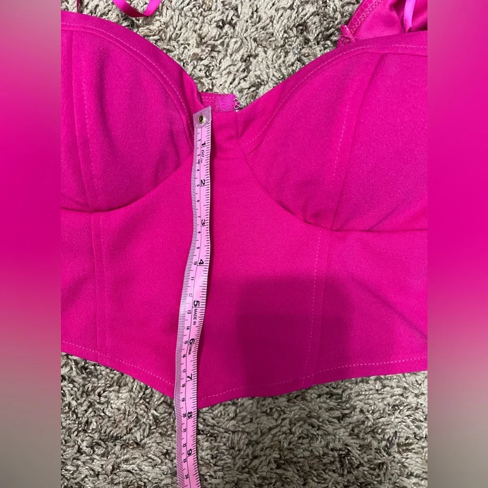 CRYSTAL SKY - NWT - pink, floral, crop top, tank, festival, top. Medium. New! - Picture 9 of 9